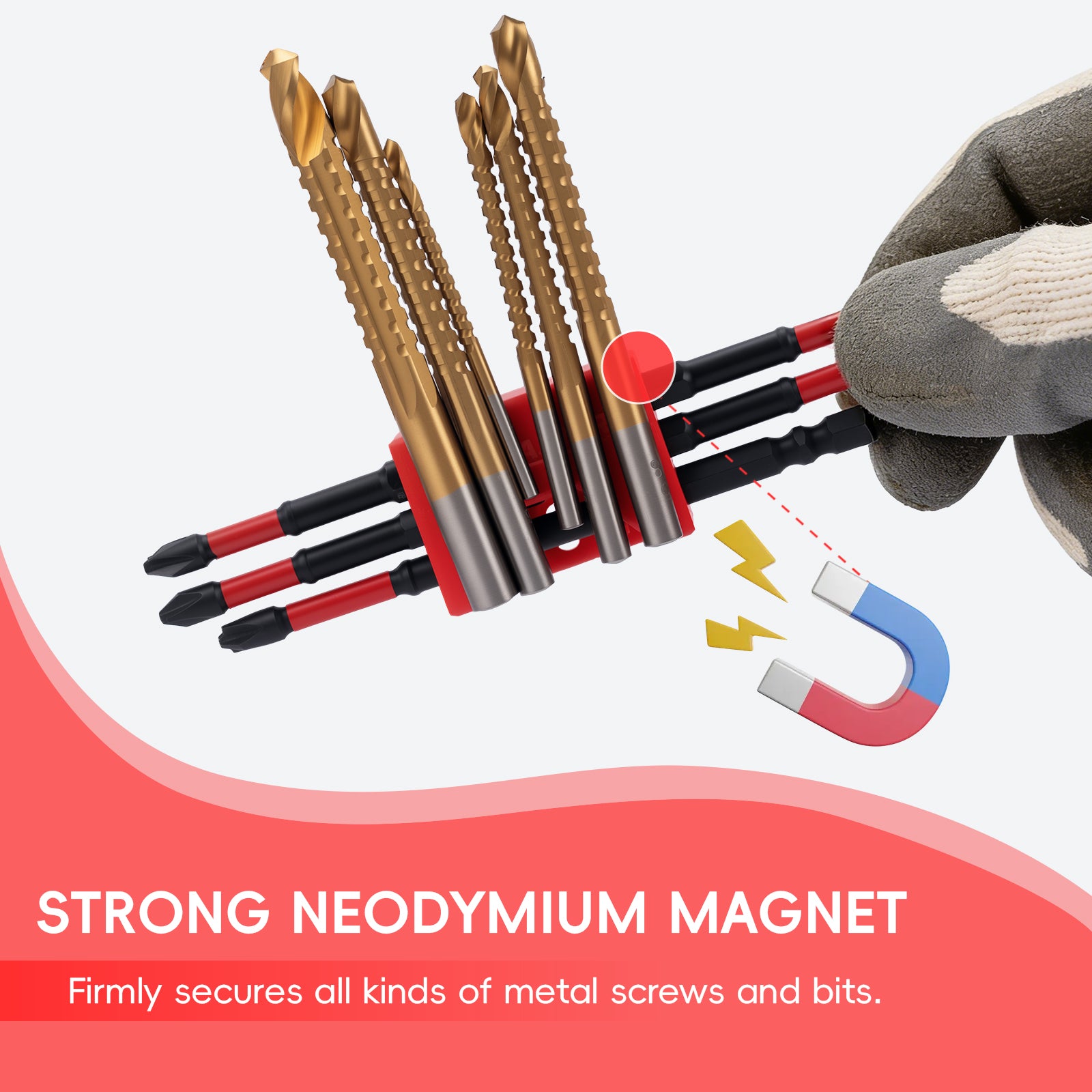 Magnetic 1/4-Inch Hex Bit Holder